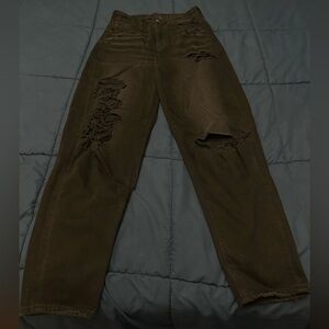 American Eagle, black ripped jeans